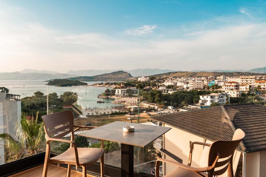 Junior-Suite, Balkon, Meerblick | Blick vom Balkon