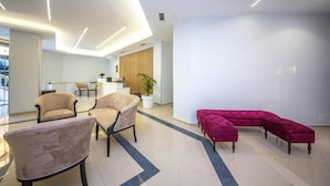 Sitteområde i lobbyen