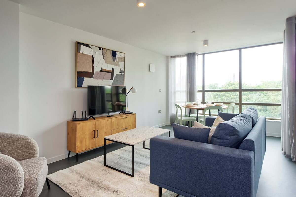 Deluxe Apartment, Balcony | Living area