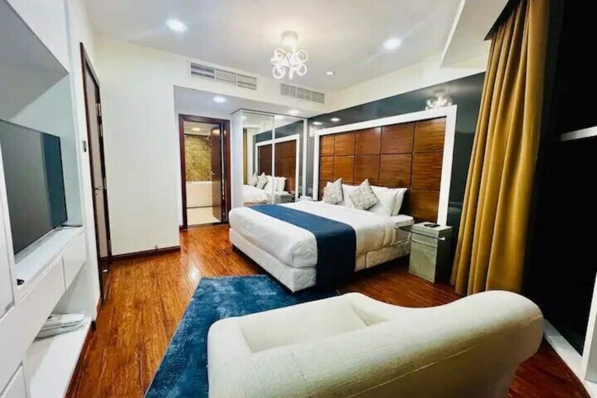 2 quartos, roupas de cama premium