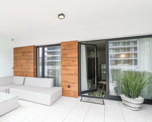 Deluxe Suite, Terrace, Partial Sea View | Terrace/patio