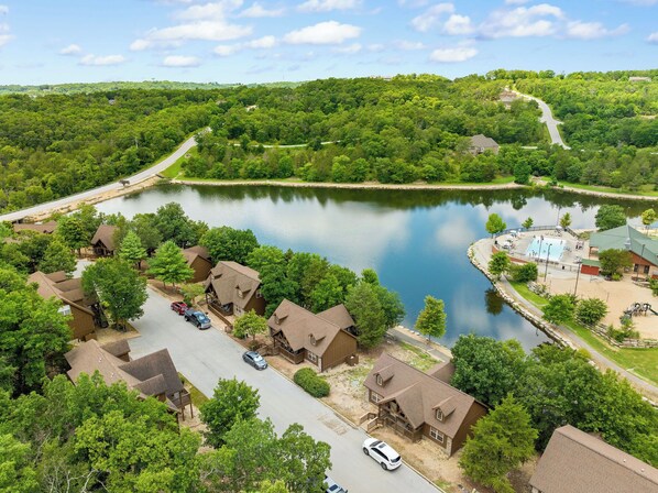 منظر من الجو على ارتفاع عالٍ