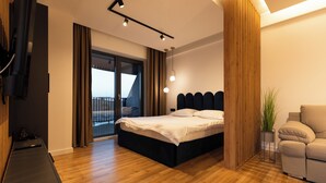 华丽公寓, 阳台, 城市景观 | 1 多间卧室、熨斗/熨衣板、免费 WiFi