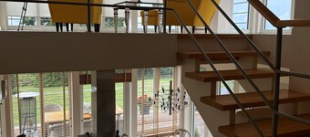 Öland.fantastisk Utsikt Från Landborgen med Solnedgångar Över Kalmarsund