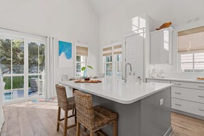 Fridge, microwave, oven, stovetop - 30A Gem | Private Pool | 3 Bedroom + Bunks (Santa Rosa Beach)