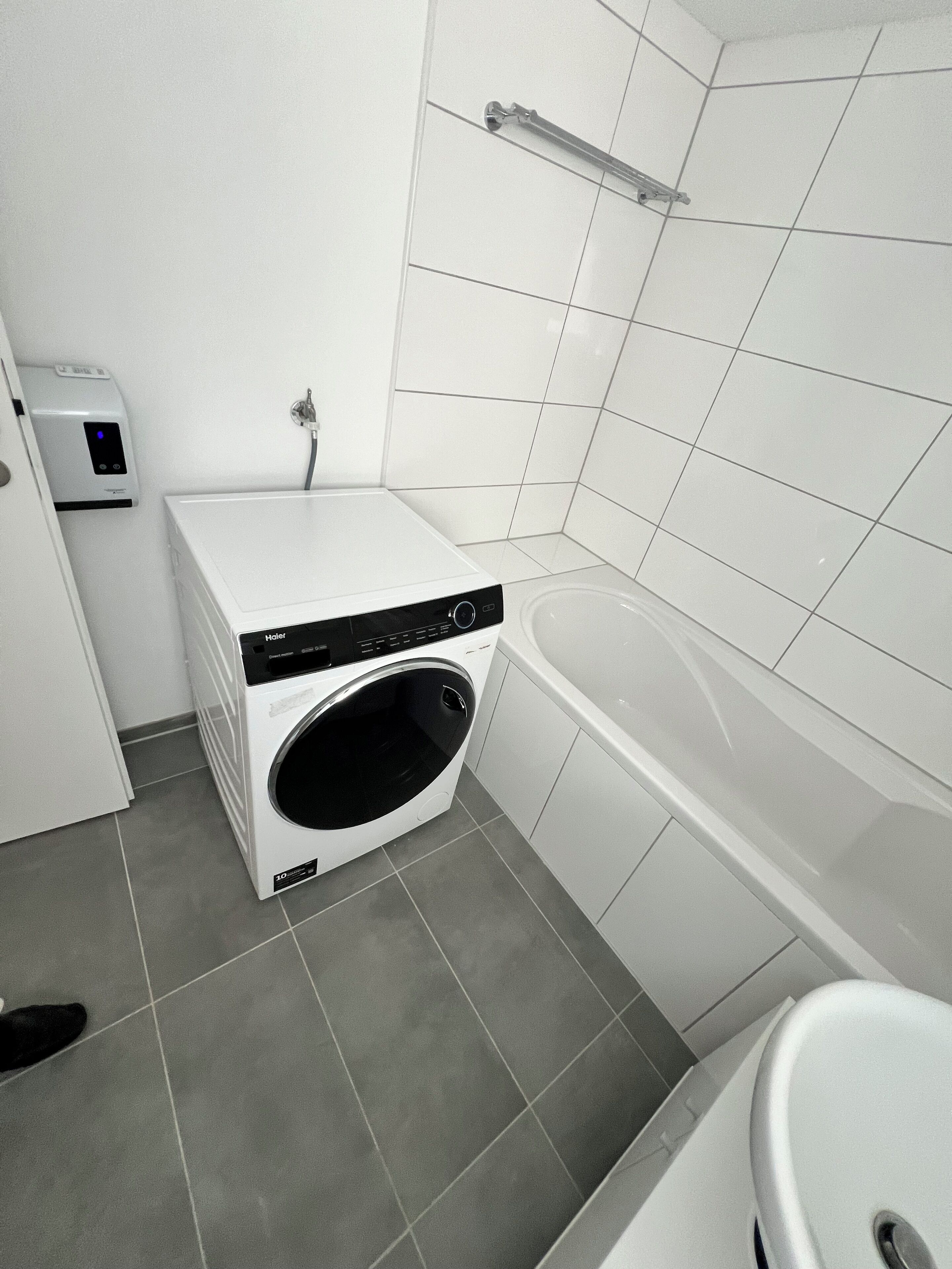 Haartrockner, Handtücher, Toilettenpapier