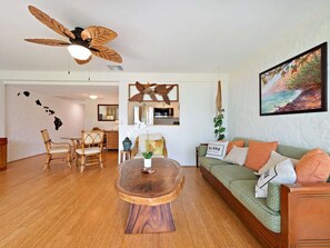 TV, DVD player, offices
