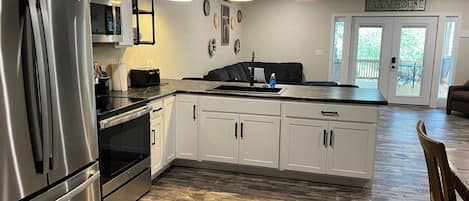 Microwave, oven, stovetop