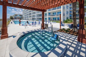 Een verwarmd zwembad