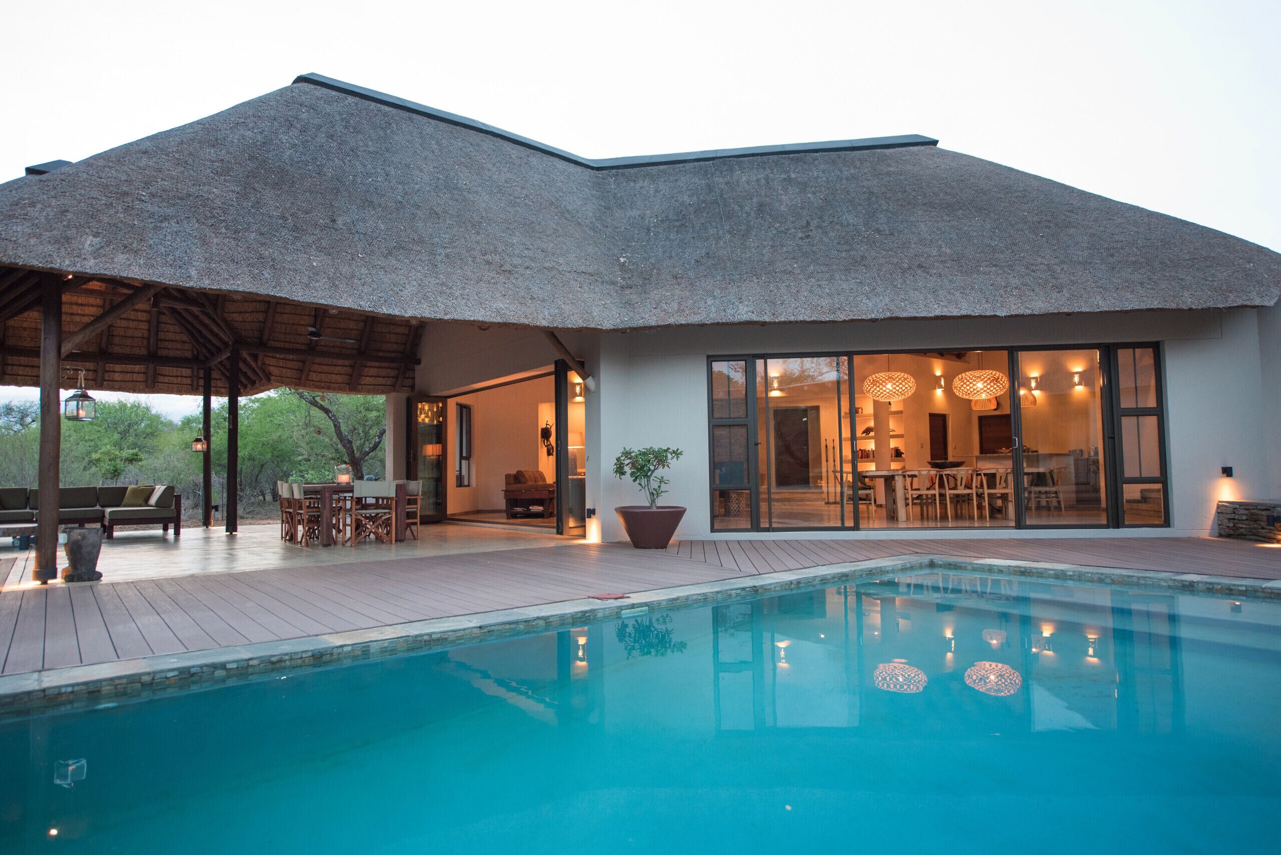 A heated pool