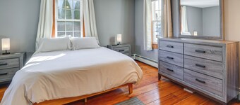 Walk to Memorial Park: Pet-friendly Bethlehem Home