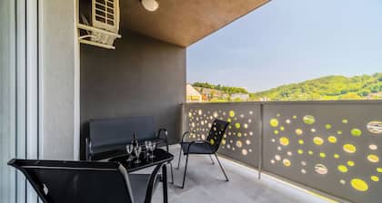 Modern Apartment With Balcony And Garage
