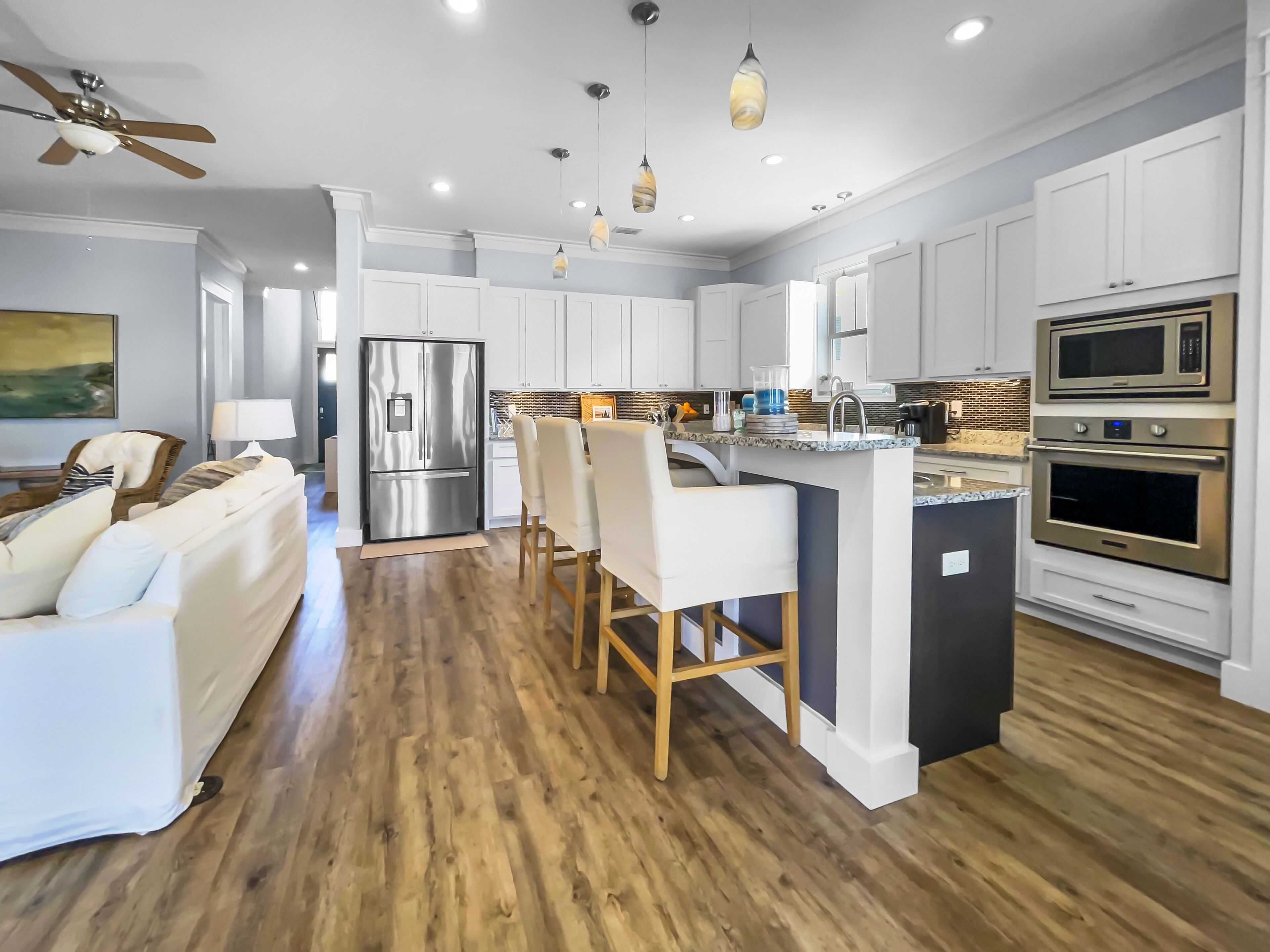 Casa, 3 habitaciones | Cocina privada | Refrigerador, horno, cafetera y tetera y tostadora 