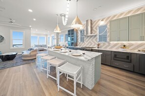 Fridge, microwave, oven, stovetop - "Wait and Sea" New Beachfront Home in PCB with Private Pool and Beach Access! (Panama City Beach)