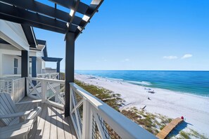 4th Floor Beachfront Views from Furnished Balcony