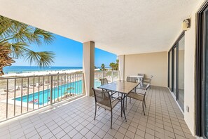 Family Condo, 3 Bedrooms, Pool Access, Beach View | Balcony - White Caps Condos (Orange Beach)
