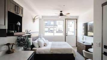 2 chambres, fer et planche Ă repasser, Wi-Fi, draps fournis