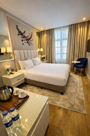 Standard Double Room | Premium bedding, soundproofing, free WiFi, bed sheets - Ess Hotel (Istanbul)