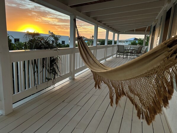 Terrace/patio - Blue Bird Villa, Open & Breezy Island Home...minutes from the beach! (Providenciales)