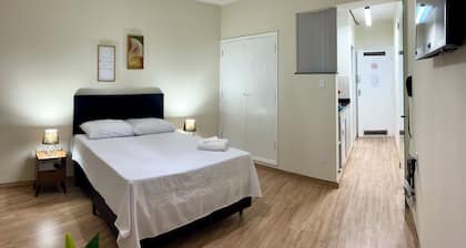 Charming 1-bedroom apartment in enchanting Vila Lidia Campinas with WiFi