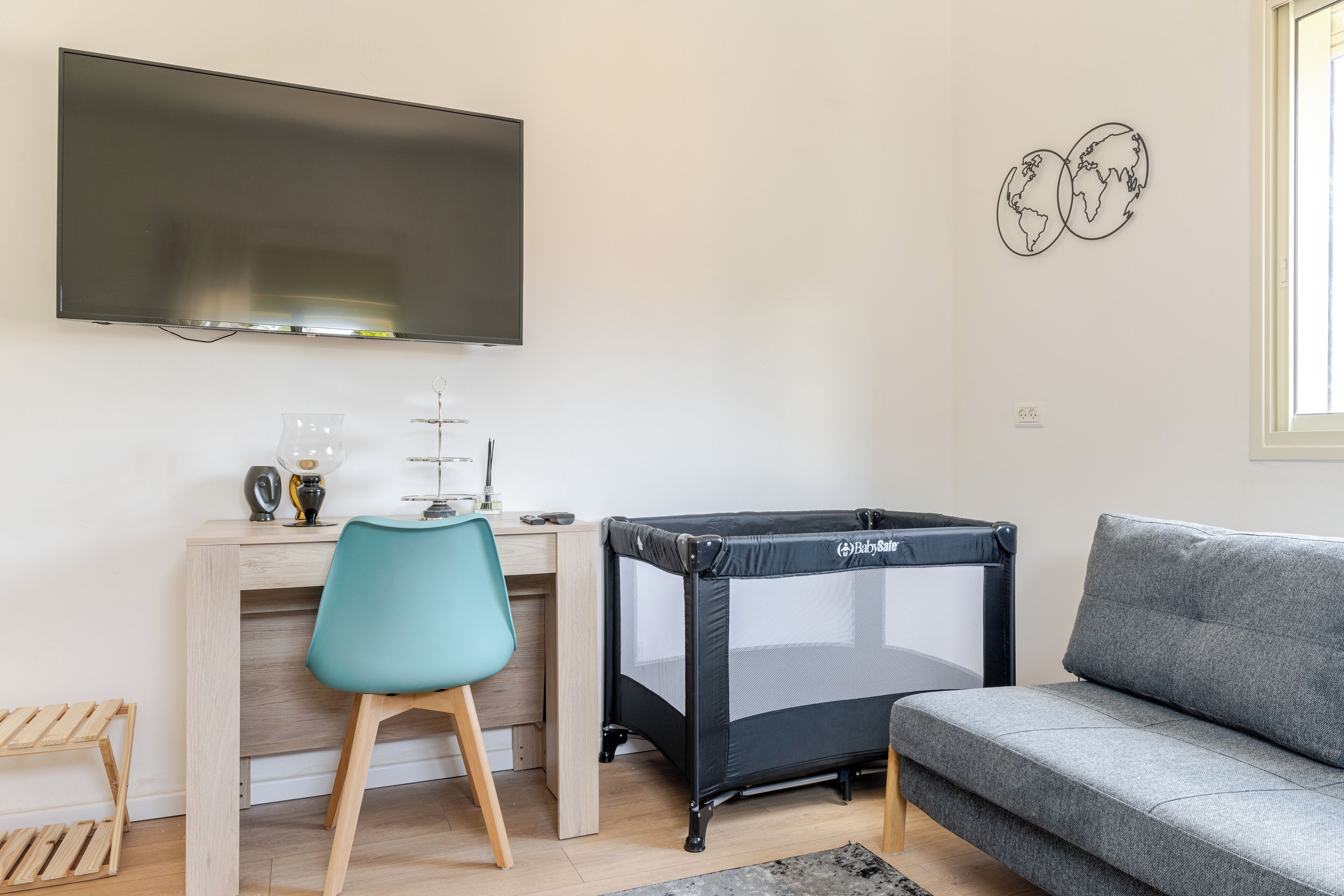 TV connectée, cheminée