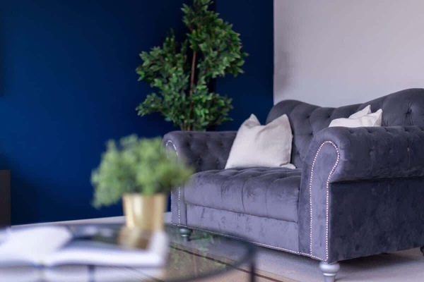 "Experience comfort and style in our modernized, spacious living room—beautifully designed for relaxing, entertaining, and making yourself at home."