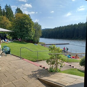 Property grounds - Fewo "walli" im Wanderparadies Harz. 2sz, Großes Wohnzimmer mit 65' TV, Balkon (Goslar)