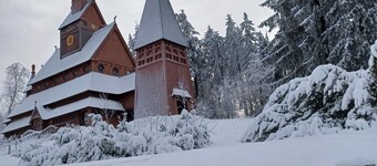 Fewo "walli" im Wanderparadies Harz. 2sz, Großes Wohnzimmer mit 65' TV, Balkon