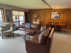 TV, fireplace, DVD player, books - Big Sky Condo | 2 Bed, 2 Bath (Big Sky)
