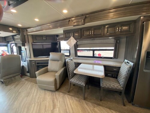 Motorcoach in QUIET, private meadow in the Mission Mountains for rent