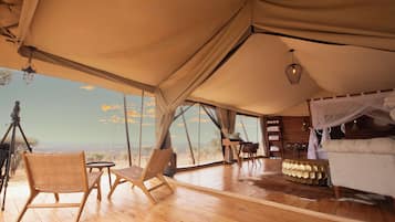 Tente Luxe | Vue de la chambre