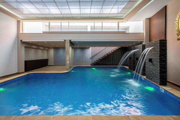 Indoor pool, outdoor pool
