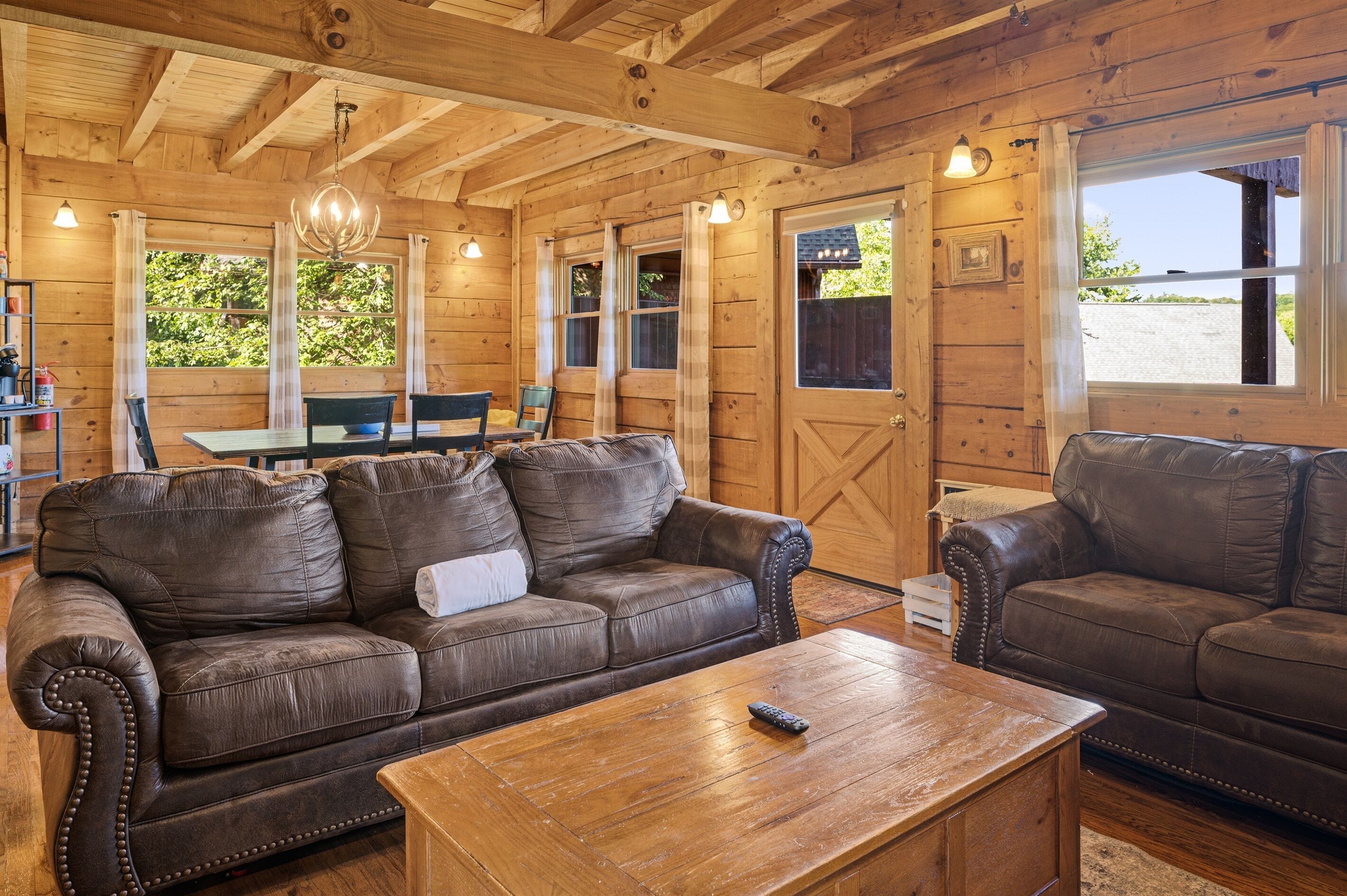 TV, fireplace, video games