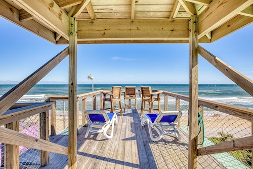 Beachfront Retreat | Patio, Grill & Fire Pit | First Floor Condo