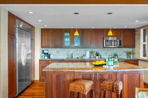 Condo | Private kitchen | Fridge, microwave, oven, coffee/tea maker - Maui Kaanapali Villas by KBM (Kaanapali)