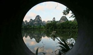 Uitzicht vanuit accommodatie