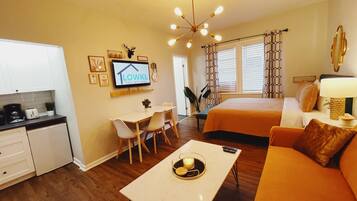Desk, iron/ironing board, free WiFi, bed sheets