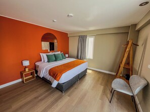 デラックス ダブルルーム テラス | セーフティボックス (室内)、防音設備、WiFi (無料)、ベッドシーツ