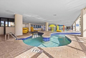 Indoor pool, a heated pool