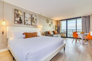 Desk, iron/ironing board, free WiFi, bed sheets - Stunning Oceanfront Studio Suite! (Myrtle Beach, SC 29577)
