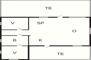 House | Floor plan - 4 Person Holiday Home in Hadsund (Hadsund)