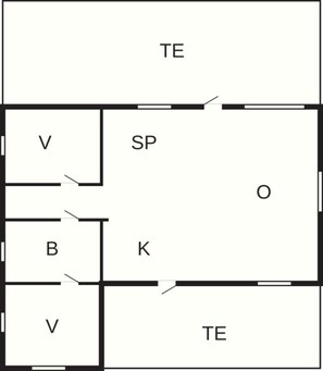 House | Floor plan - 4 Person Holiday Home in Hadsund (Hadsund)