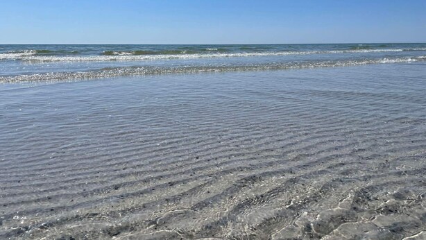 A beach with clear water and a sandy shore. - 4 Star Holiday Home in Garsnas (Gärsnäs)