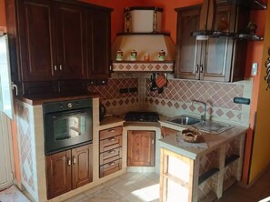 Apartment | Private kitchen - Apartment With Terrace on the Strait of Messina (Villa San Giovanni)