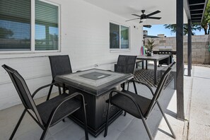 Outdoor dining - Mesa Magic | Pool & Hot Tub | 10 Min ASU/Gilbert (Mesa)