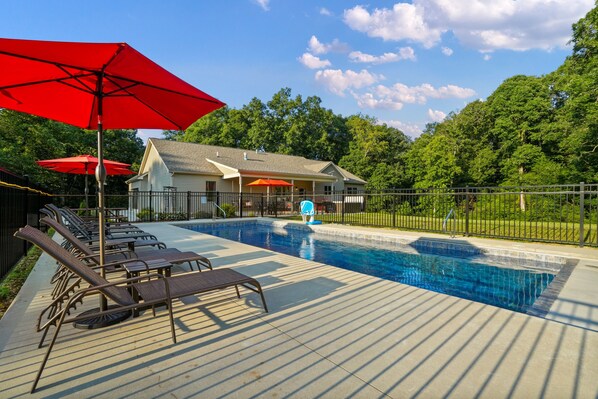 A heated pool