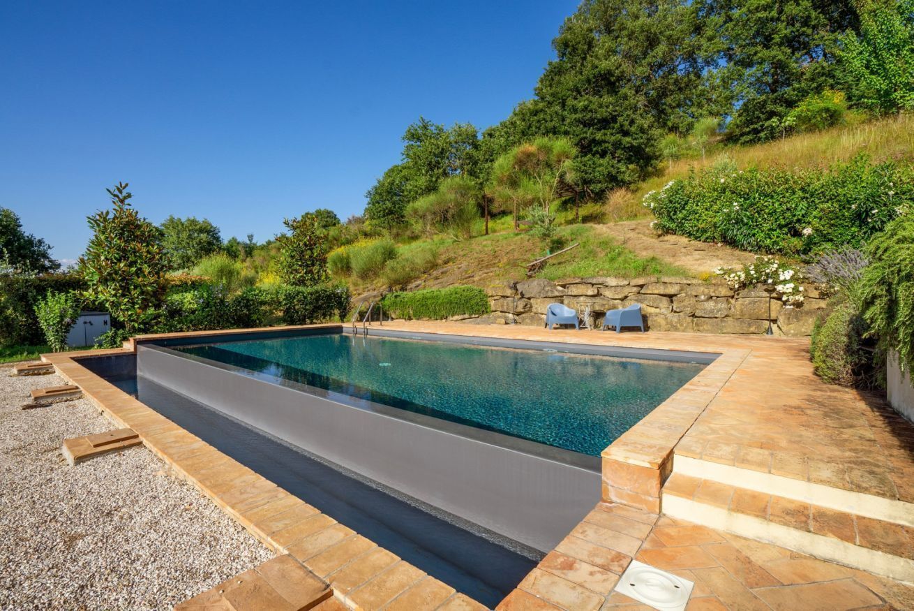 A heated pool