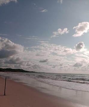 On the beach, white sand, beach bar