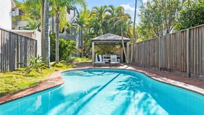 A heated pool