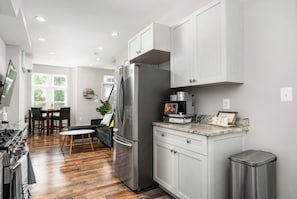 Microwave, stovetop, dishwasher